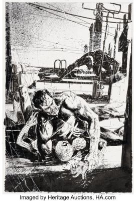 Bill Sienkiewicz Ultimate Marvel Team-Up #8 Cover Original Art (Marvel, 2001). | Heritage