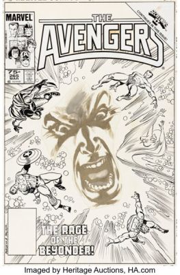John Buscema and Tom Palmer The Avengers #265 Cover Original Art (Marvel, 1986). | Heritage