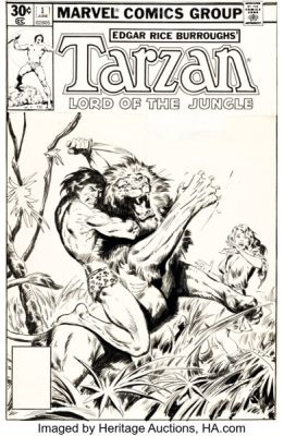 John Buscema Tarzan #1 Cover Original Art (Marvel, 1977). | Heritage