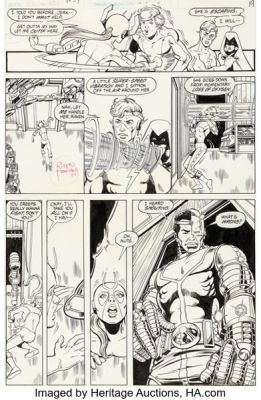 George Pérez and Romeo Tanghal The New Teen Titans #28 Story Page 16 Original Art (DC, 1983). | Heritage