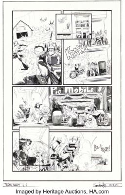 Sean Gordon Murphy Tokyo Ghost #6 Story Page 7 Original Art (Image, 2016). | Heritage