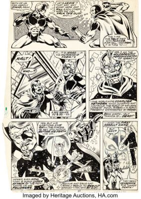 Pat Broderick and Bob McLeod Captain Marvel #58 Drax the Destroyer Story Page 15 Original Art (Marvel, 1978). | Heritage