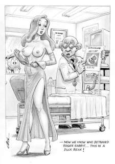 Cera | Cera - Original drawing - Sexy girl - Jessica Rabbit - surprise ! - Page volante | Catawiki