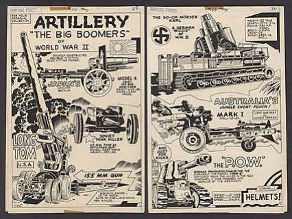 OUR FIGHTING FORCES Issue #155 Double Page Spread | ComicConnect