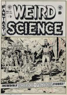 Wally Wood - Weird Science #13 Cover Original Art (EC, 1952). One of the finest artists to illustrate the pages of - | Heritage