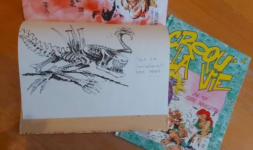 Hardy / Yann | Croqu’la vie T1 + T2 + cartes + dédicace - 2x C - EO - (1992/1994) | Catawiki