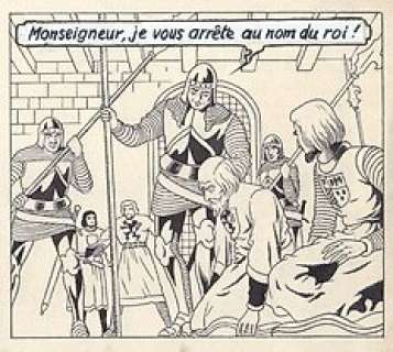 De Moor, Bob | De Moor, Bob - 1 Page originale + album de luxe - De Leeuw van Vlaanderen / Le Lion de Flandre - (p.11) - 1949 | Catawiki