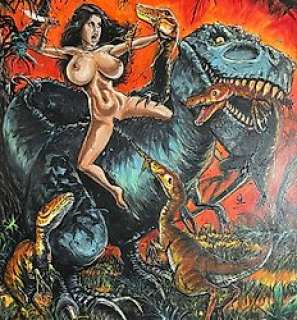 Devon Massey - 1 Peinture originale - Cavegirl - Devon Massey - Original Cavegirl painting - 2011