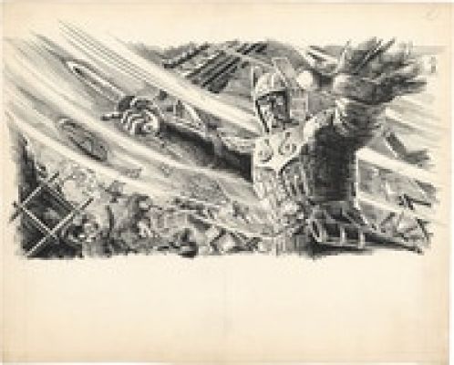 Masami Watanabe Hand-Drawn Illustration "The Return of Daimajin" | Mandarake (Big Web)