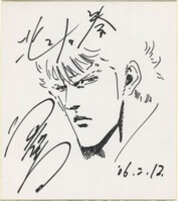 Hand-Drawn Shikishi by Tetsuo Hara : Kenshiro from " Fist of the North Star " | Mandarake (Big Web)