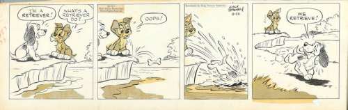 Disney | Scamp, strip Ã  l’encre de Chine et trames… | Millon