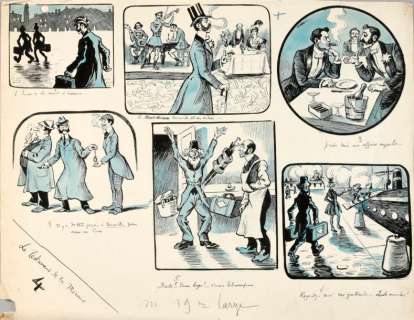 Lortau . Le testament de la momie. Encre de chine et lavis bleu pour cette… | Art Richelieu