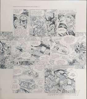 Toublanc, Frédéric - 1 Original page - Tanguy & Laverdure, les Chevaliers du ciel T4 - Taiaut sur Bandits - 2015 | Catawiki