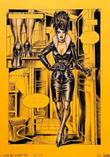 Nik Guerra - 1 Original colour page - Il Giallo del fumetto Nero - “Magenta” tavola n. 22 - 2023 | Catawiki