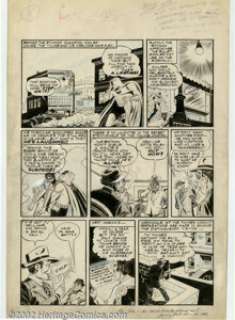 Jerry Robinson - Original Art for Batman #13 (DC, 1942). In the 1940s, if you picked up a Batman title, you were - | Heritage