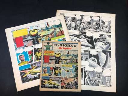 Zeccara, Nevio - couverture originale + page originale - Willy West - Il Mondo dei Meta - 1964 | Catawiki