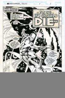 John Buscema and Bill Anderson - Rune/Silver Surfer #1, Splash page (Malibu/Ultraverse,1995). An absolutely -