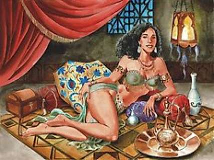 Taranzano, Pierre - 1 Original colour drawing - Shéhérazade - 2024 | Catawiki