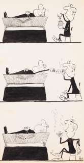 Stanisław Dąbrowski (1925 - 2011) | Stanisław Dąbrowski | Ostatni papieros, historyjka obrazkowa, lata 70.-80. XX | Desa Unicum