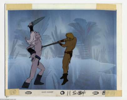 Frank Frazetta and James Gurney - Original Animation Art for Fire and Ice (No Publisher, 1983). Celebrated -