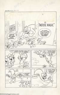 Dave Tendlar - Original Art for Harvey Comics Hits #62 - Paramount Animated Comics #2, Complete 5-page Story, -