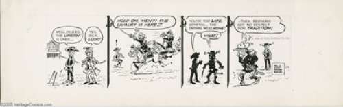Stan Lynde - Rick O‘Shay Comic Strip Original Art (Stan Lynde, 1958). Third generation Montanan Stan Lynde is -