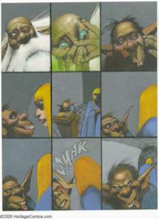 Simon Bisley - 2000 AD #697, page 5 Original Art (Fleetway, 1990). Kiss my axe! Writer Pat Mills and artist Simon -