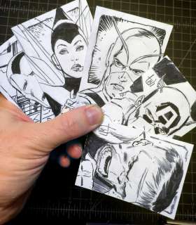 Lee Weeks | AVENGERS ORIGINAL ART CARD SET (5) | Lee Weeks