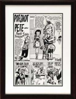 Harvey Kurtzman - John Wayne Adventure Comics #5 Complete 5-page Story "Pot-Shot Pete, Sheriff of Yucca Pucca -