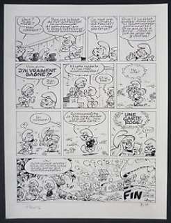 Peyo - 1 Offset Print - Les Schtroumpfs - Les Schtroumpfs olympiques - 1979 | Catawiki