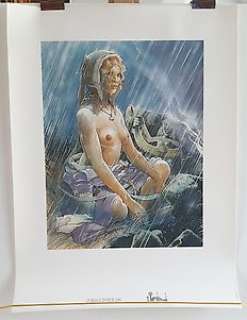 François Bourgeon - 3 Sérigraphies - Les passagers du vent - Les compagnons du crépuscule.