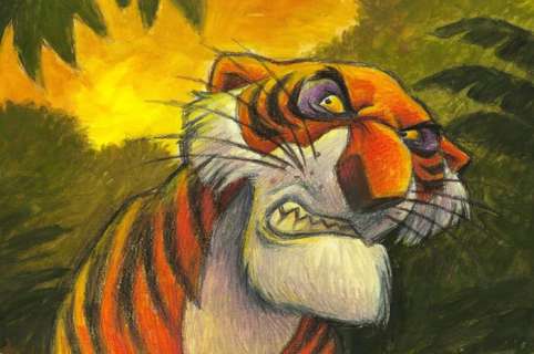Joan Vizcarra - The Jungle Book - Shere Khan - Original Painting | Catawiki