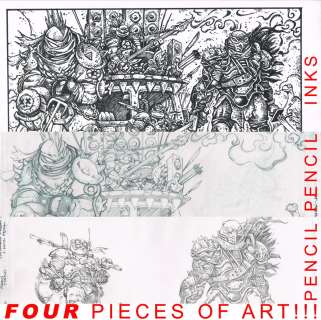 Freddie E. Williams II - Mad Max / TMNT SupaNova 2023 Collaboration w/ Kevin EastmanAustralia Art 4 pieces of art + Print!