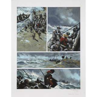 PENDANX Jean-Denis (Né en 1966) " Jéronimus T2 ". Planche originale, annotée 54, en couleurs directes, du second tome paru chez... | Tajan