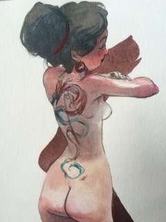 Corboz, Yannick | Original illustration  - Pin-up Geisha | Catawiki