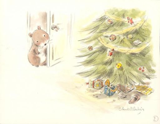 Claude K. Dubois | Illustration originale de l’album 02 - Sélection de Noël - Lola, Reine des princesses - Lola | Daniel Maghen