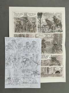 Hermann - 1 Original preliminary page - Duke T6 - Au delà de la piste - 2021 | Catawiki