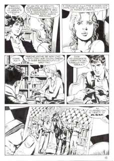 Bigliardo, Daniele - 2 Original page - Dylan Dog #316 - "Blacky" - 2012 | Catawiki