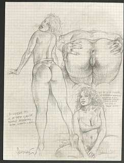 Serpieri, Paolo Eleuteri - 1 Original preliminary drawing - Druuna | Catawiki