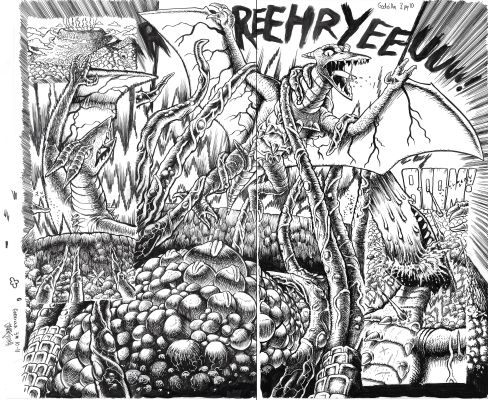 Jake Smith | Godzilla: War For Humanity - #3 Page 10-11 DPS | Kinetic Collectibles
