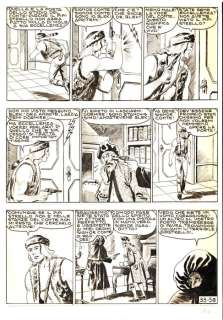 EsseGesse - 1 Original page - il Grande Blek #33 - "la banda del Pipistrello" - 1956 | Catawiki