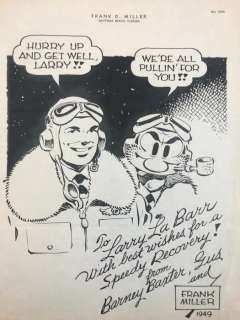 D. Miller, Frank - 1 Original drawing - Barney Baxter - 1959 | Catawiki