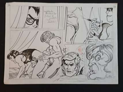 Magnus - 1 Original preliminary page - Frida e Necron | Catawiki