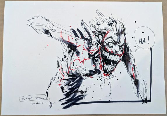 Jock | Absolute Batman #15 – Absolute Joker Concept Drawing – Original Art by Jock | Art of Jock
