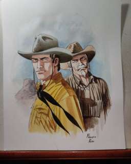 Russo, Fabrizio - 1 Original colour drawing - Tex - Tex Willer e Kit Carson - 2024 | Catawiki