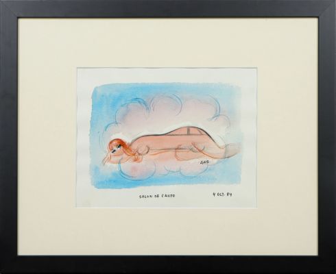Lot 16 - GUS (Gustave ERLICH dit) (1911-1997) Le Salon de l’Auto - 1984… | misc / divers