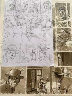 Hermann - 1 Original preliminary page - Duke T5 - Un Pistolero tu seras - 2020 | Catawiki