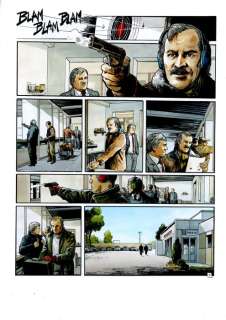 Berlion, Olivier - 1 Original colour page - Le Juge, le République assassinée T2 - Le Gang des lyonnais - 2016 | Catawiki