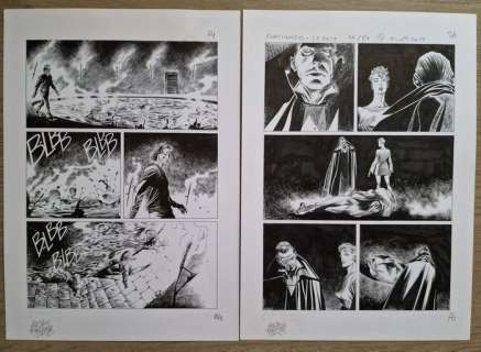 Fortunato, Alessio - 2 Original page - Dampyr - La casa degli specchi - 2015 | Catawiki