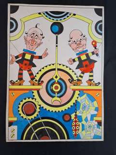 Rubino, Antonio - 1 Original colour drawing - Tic e Tac Ovvero L’Orologio di Pampalona | Catawiki